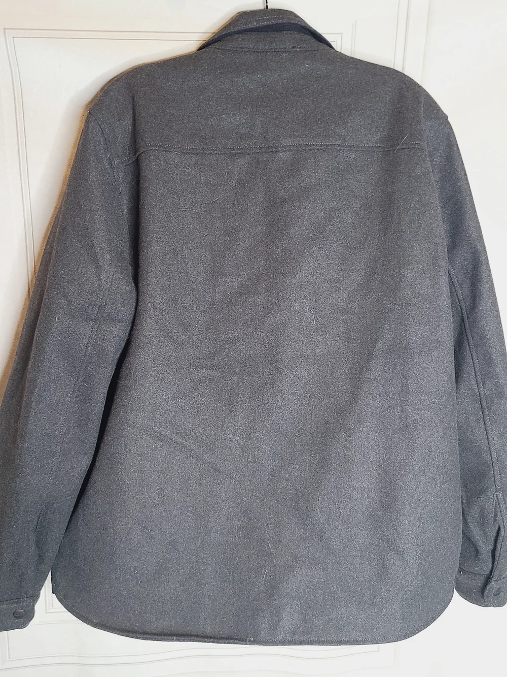 G.H. Bass & Co. Charcoal Sherpa-Lined Shirt Jacket